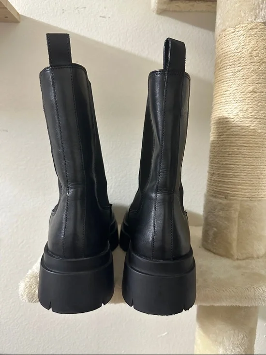 Zara Black Platform Ankle Boots - Women's - Picture 4 of 14